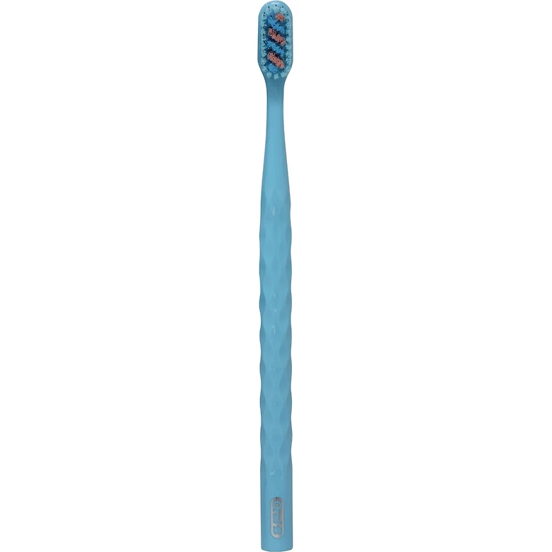 Brosse à dents Brillance blanchiment haut de gamme avec efface-plaque, moyenne, bleu ciel, 1 unité