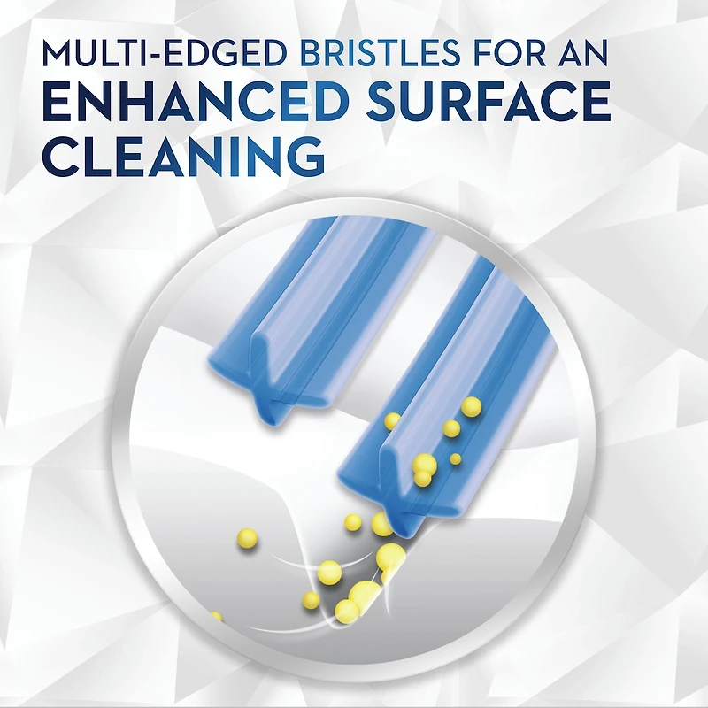 Brosse à dents Brillance blanchiment haut de gamme avec efface-plaque, moyenne, bleu ciel, 1 unité
