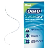 Oral-B Super Floss Pre-Cut Strands Dental Floss, Mint, 50 Count
