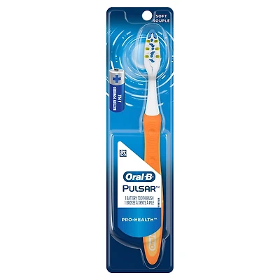 Pulsar Pro-Health Battery Powered Toothbrush, Soft, 1 Count