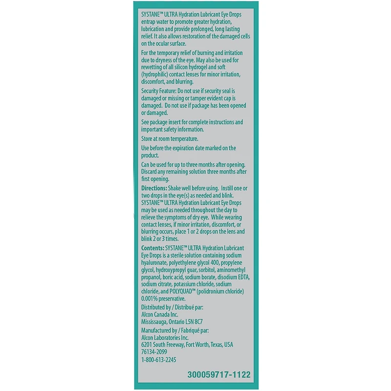 Systane® Ultra Hydration Paquet Jumelé