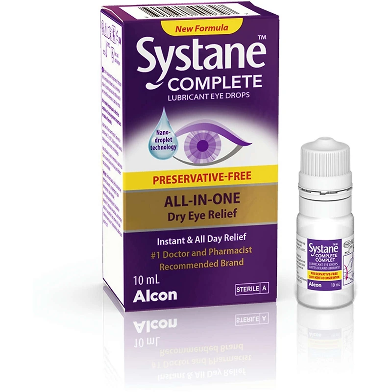 Systane® Complet Gouttes oculaires lubrifiantes sans agent de conservation