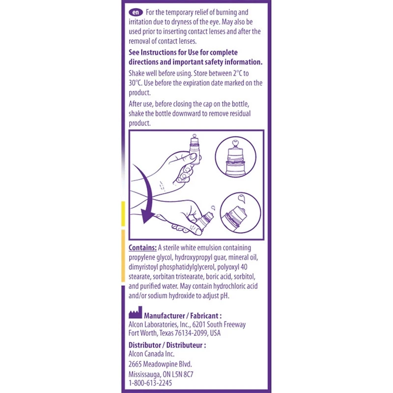 Systane® Complet Gouttes oculaires lubrifiantes sans agent de conservation