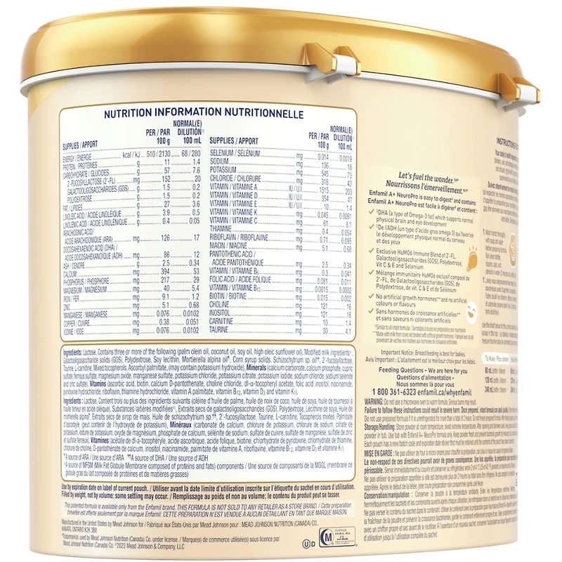 NeuroPro™, Baby Formula, 0-12 months,  Powder Tub