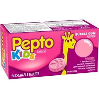 Comp à croq Kid’s pour brûlure estomac, indigestion, malaises gastriques, gomme, 24 unités