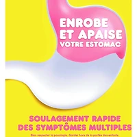 liquide pour la nausée, les brûlures d’estomac, l’indigestion, les malaises gastriques et la diarrhée – Soulagement rapide de 5 symptômes, saveur originale, format de voyage