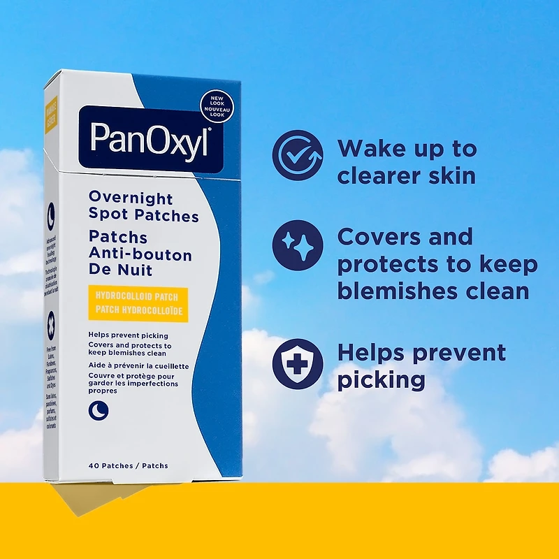 PM Overnight Spot Patches, Clear