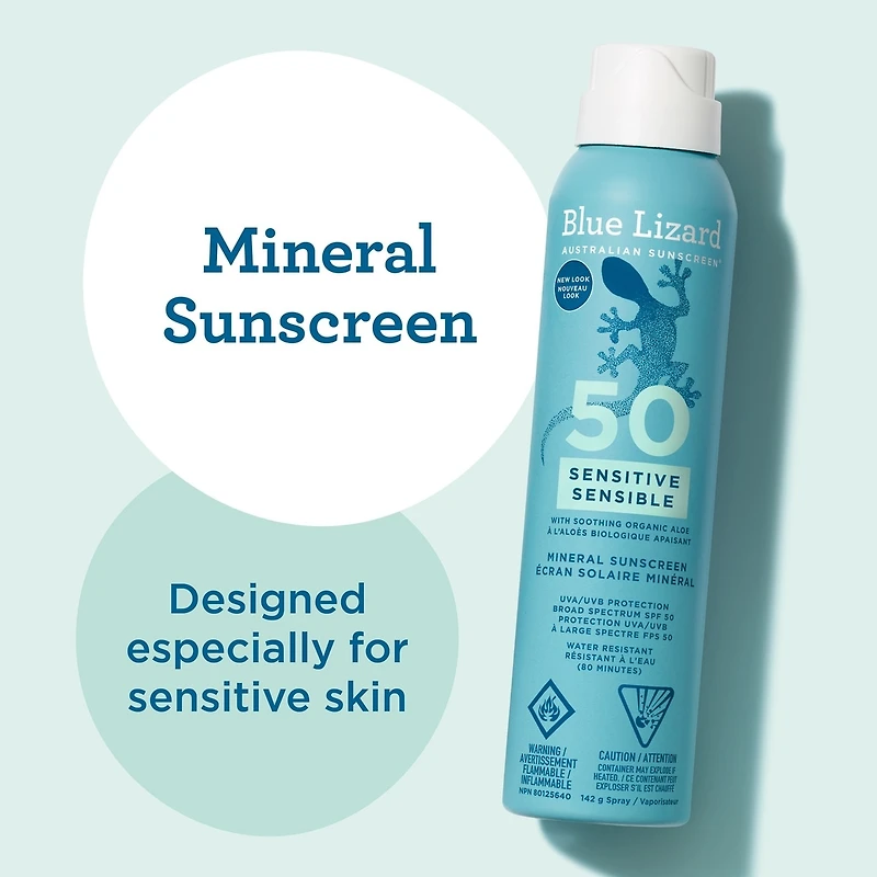 Blue Lizard Sensitive Spray SPF 50 142g