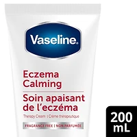 Crème Thérapeuthique pour peau sujette à l'eczéma Vaseline Clinical Care Eczema Calming avec protecteur cutané à l'avoine colloïdale pour soulager la peau sèche et irritée 200 ml