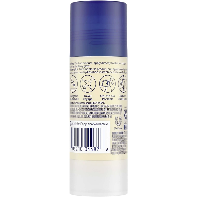 Gelée en Bâton hydratante pour une peau radieuse Vaseline Healing Jelly Cocoa shimmer avec beurre de cacao 40 g
