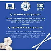 Q-Tips Cotton Swabs Vanity Tub