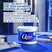 Q-Tips Cotton Swabs Vanity Tub