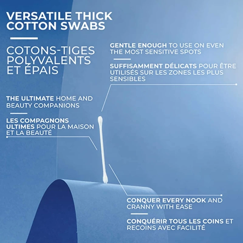 Q-Tips Cotton Swabs Vanity Tub