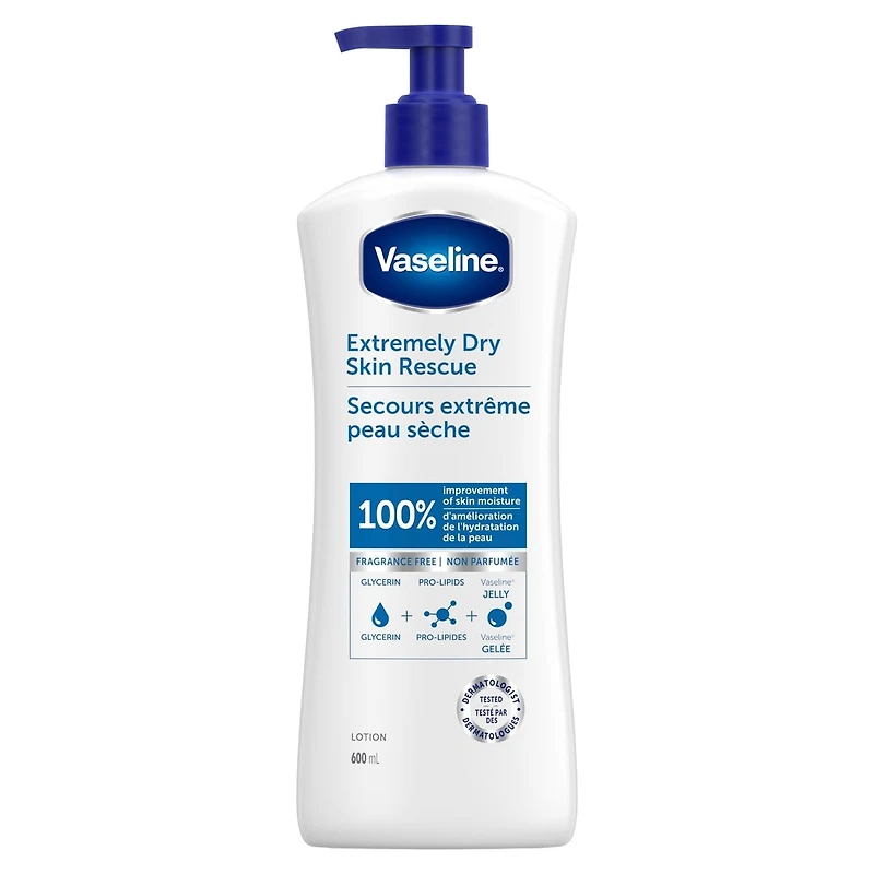 Vaseline Lotion Réparatrice Peaux Très Sèches 600mL