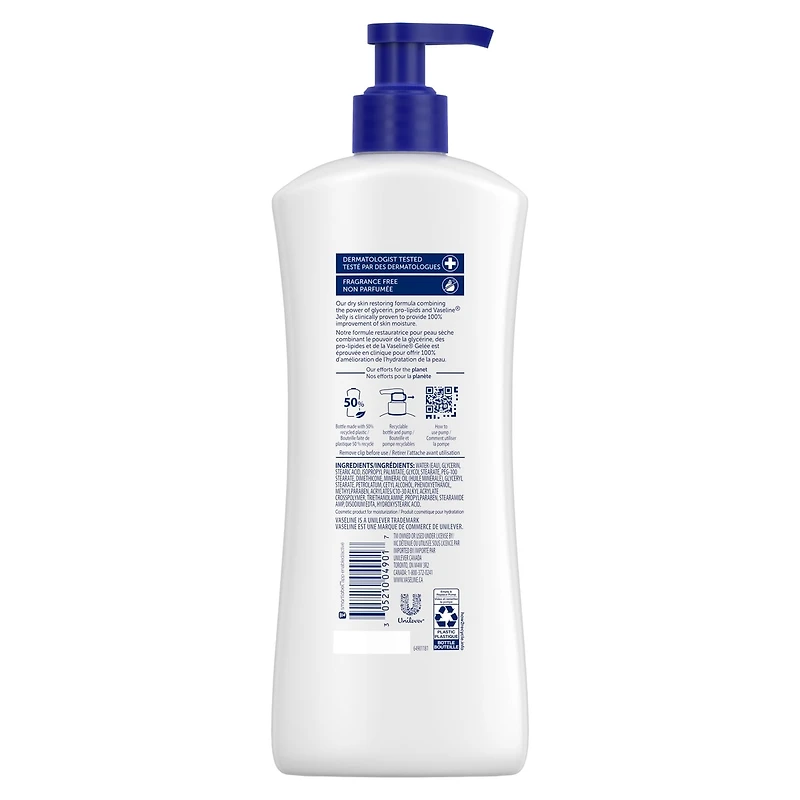 Vaseline Lotion Réparatrice Peaux Très Sèches 600mL