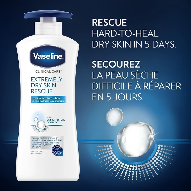 Vaseline Lotion Réparatrice Peaux Très Sèches 600mL