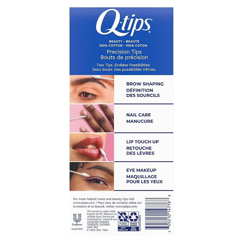 Q-tips Precision Tips Cotton Swabs 170 ct