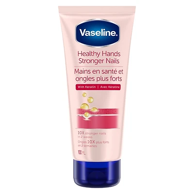 Lotion pour traiter les mains et les ongles Vaseline Intensive Care Healthy Hands Stronger Nails crème pour les mains enrichie de kératine 100 ml