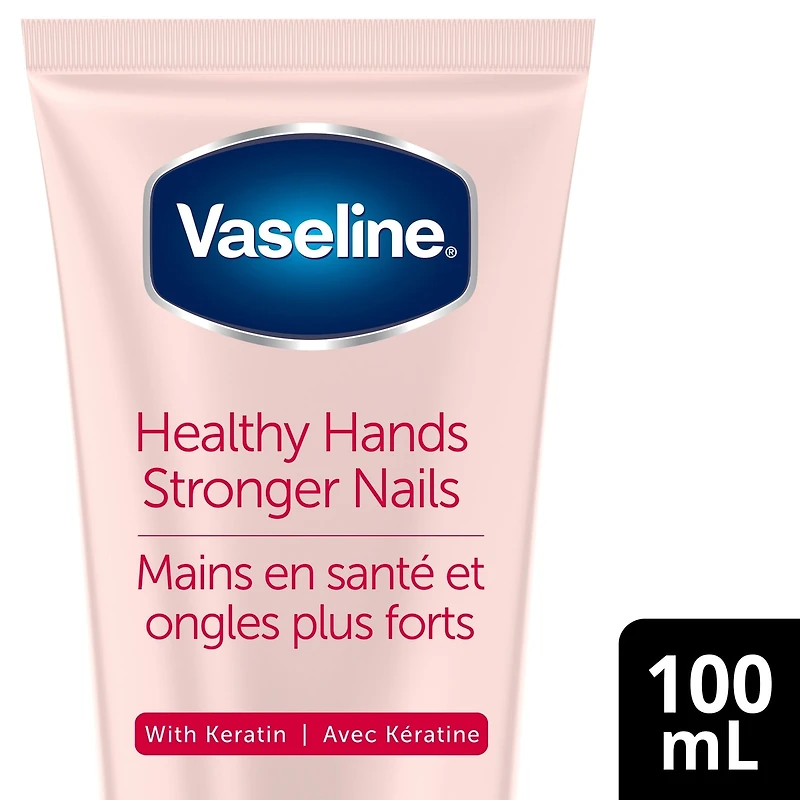 Vaseline Intensive Care Hand Lotion for hands and nails treatment Healthy Hands Stronger Nails hand cream enriched with Keratin 100 ml