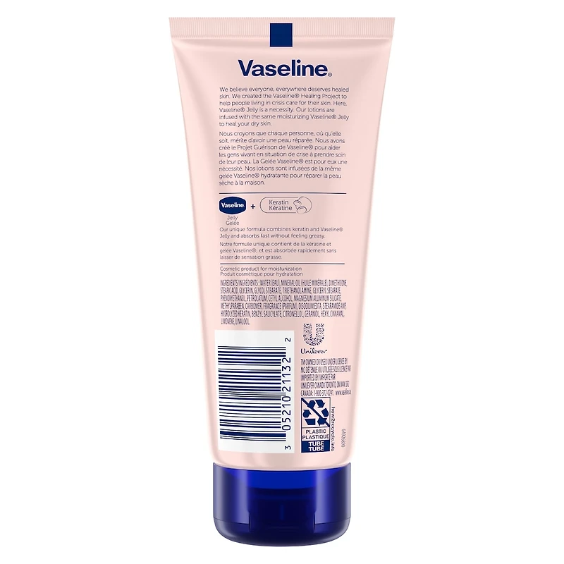 Vaseline Intensive Care Hand Lotion for hands and nails treatment Healthy Hands Stronger Nails hand cream enriched with Keratin 100 ml