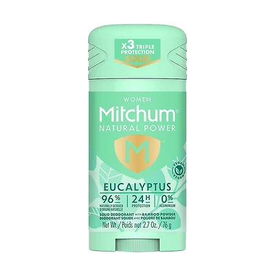 Mitchum Women Natural Power Deodorant Stick, Eucalyptus