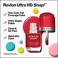 One Coat Nail Polish, 100% Vegan, Ultra HD Snap Colour