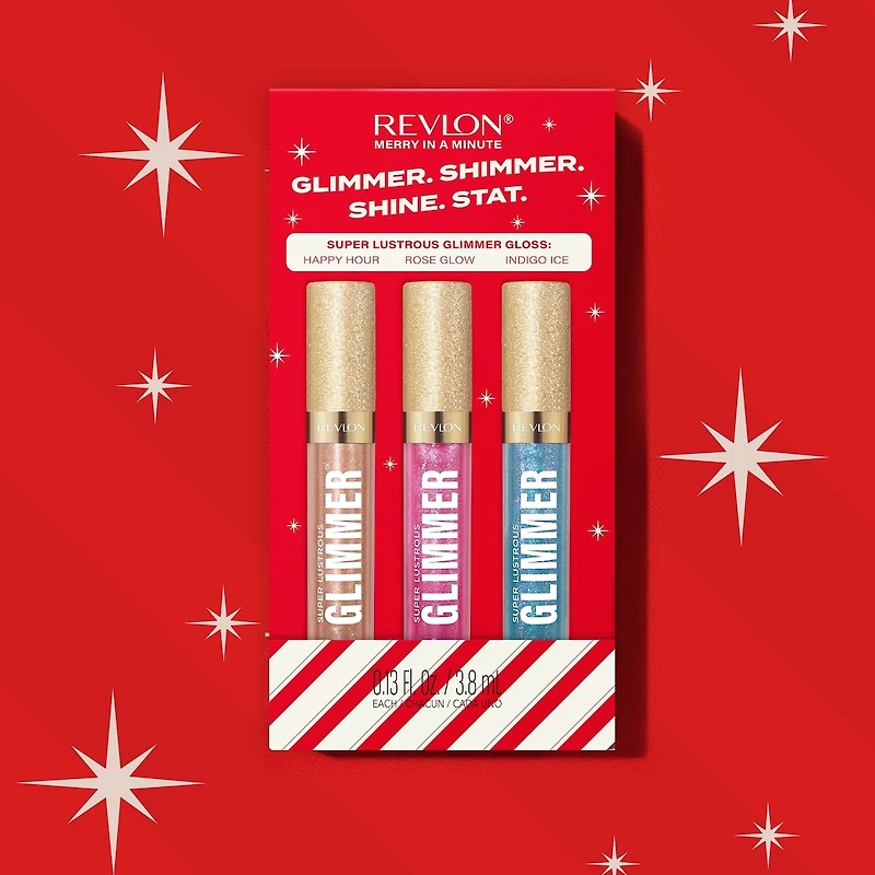 GLIMMER. SHIMMER. SHINE. STAT. Super Lustrous Glimmer™ Gloss Lip Kit