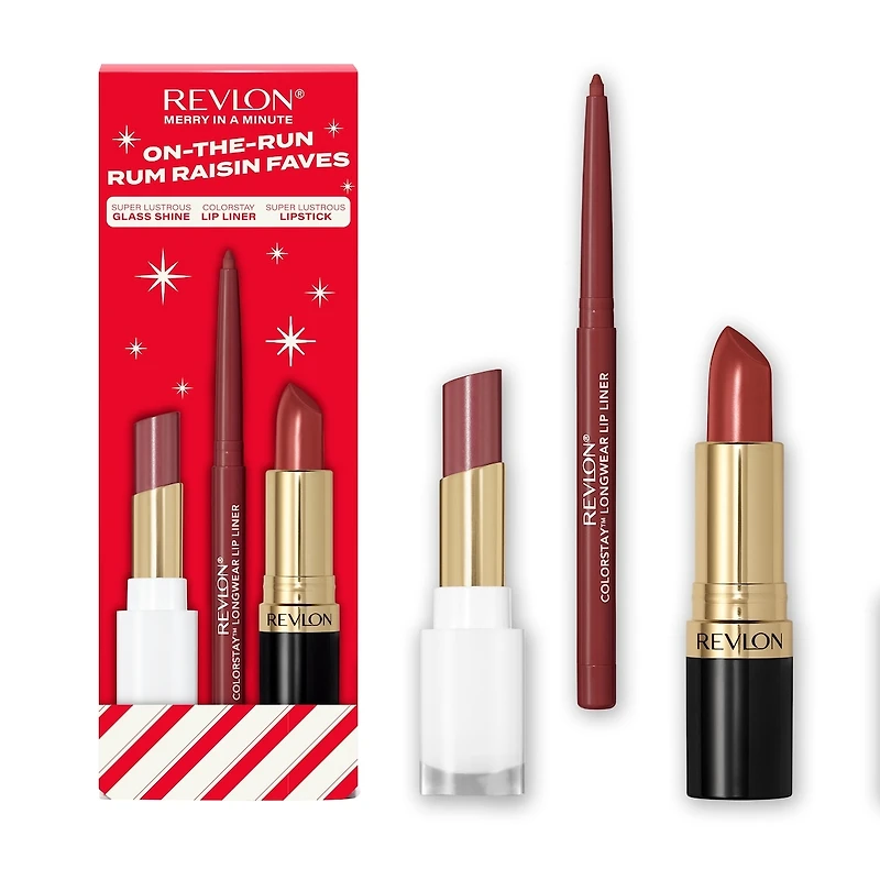 ON-THE-RUN RUM RAISIN FAVES. Rum Raisin Faves Holiday Lip Kit