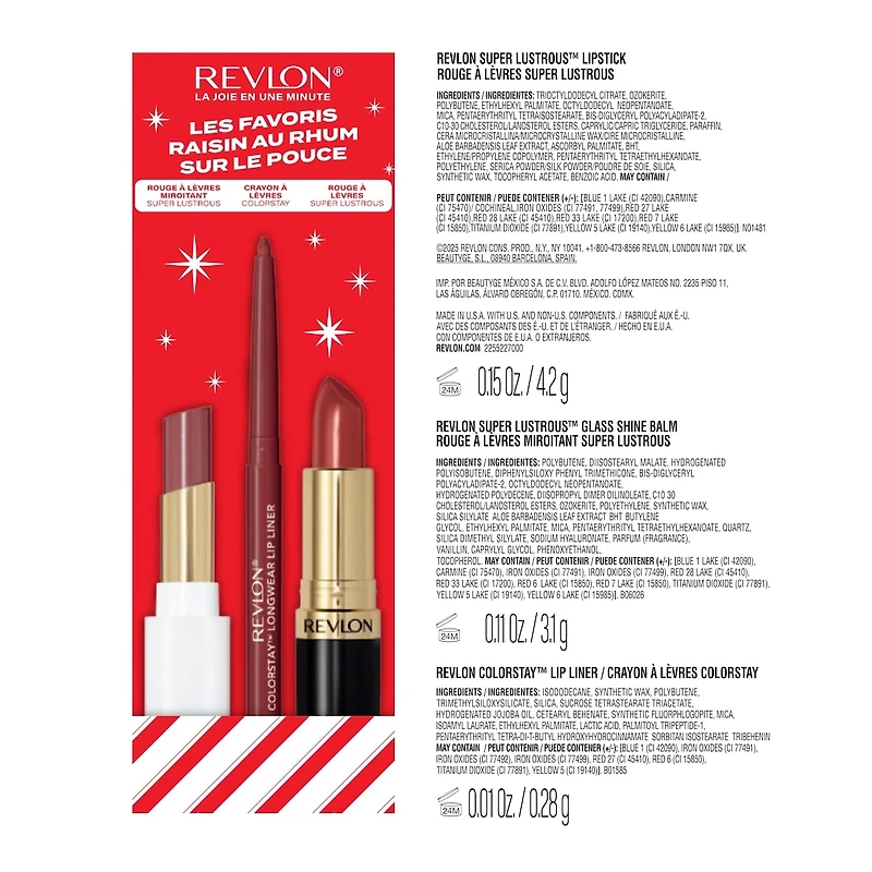 ON-THE-RUN RUM RAISIN FAVES. Rum Raisin Faves Holiday Lip Kit
