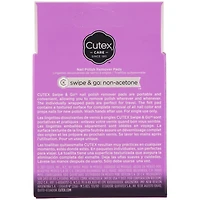 Swipe & Go Non-AcetoneTM lingettes disolvantes de vernis a ongles