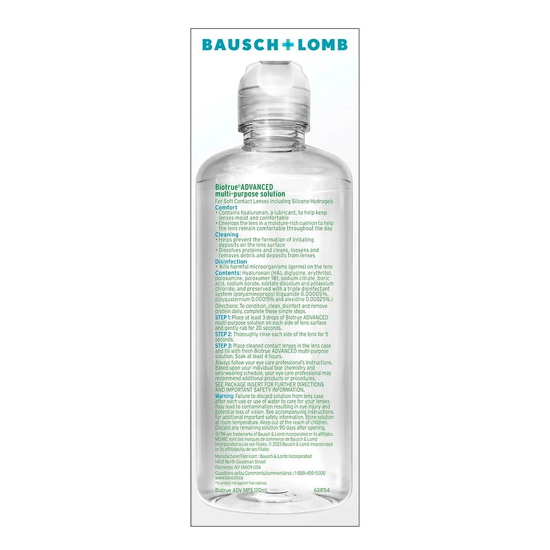 Solution polyvalente Biotrue Supérieure