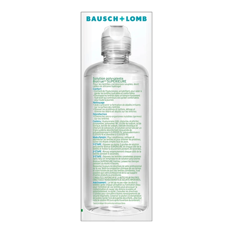 Solution polyvalente Biotrue Supérieure