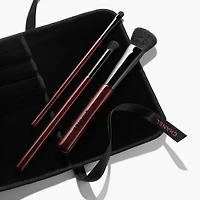 LES PINCEAUX ROUGE NOIR 3 PROFESSIONAL MAKEUP BRUSHES