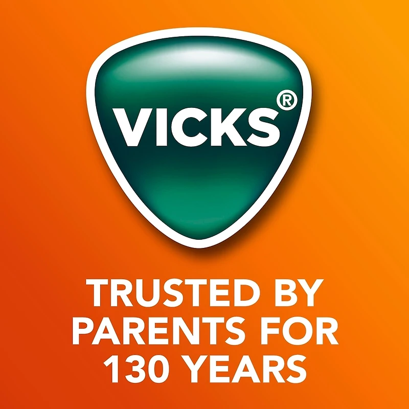 Médicament à saveur de miel Vicks DayQuil et NyQuil pour enfants, soulagement de jour de la toux, soulagement nocturne de la toux, de l’écoulement nasal, de la congestion nasale, des éternuements et des symptômes du rhume, format pratique, 2 x 236 mL