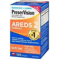 PreserVision Eye Vitamin & Mineral Supplements AREDS 2 Formula 120 Soft Gels