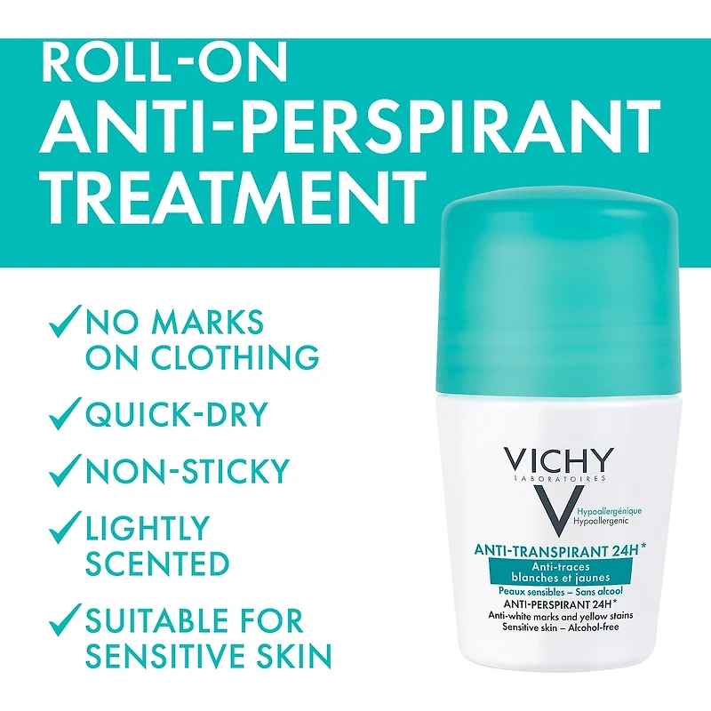 Anti-traces Roll-on Anti-transpirante 24h