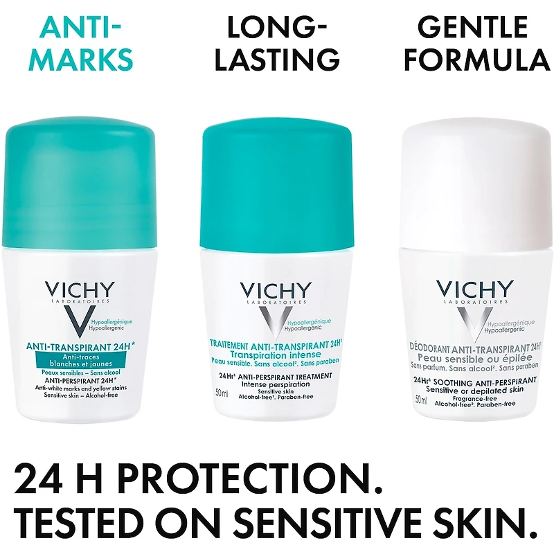 Anti-traces Roll-on Anti-transpirante 24h