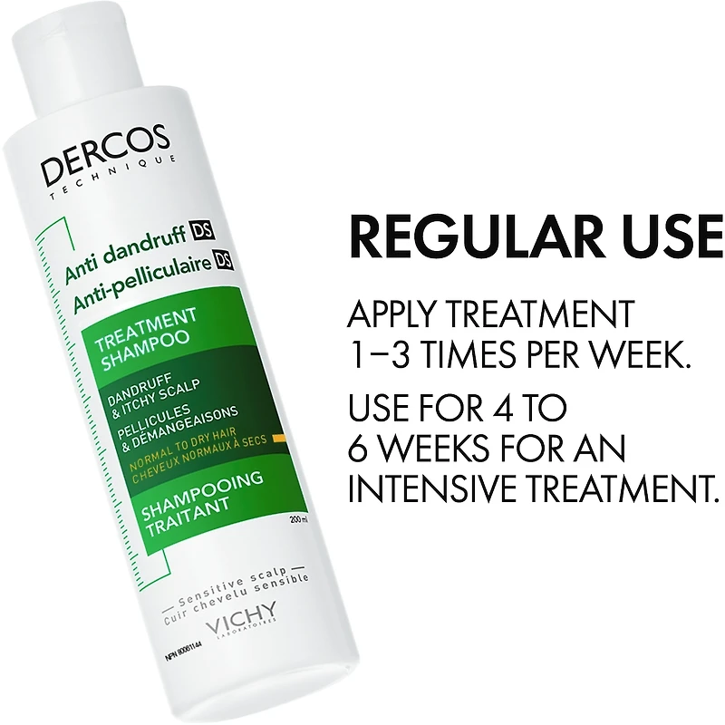 Dercos Shampooing Anti-Pelliculaire Cheveux Normaux À Gras
