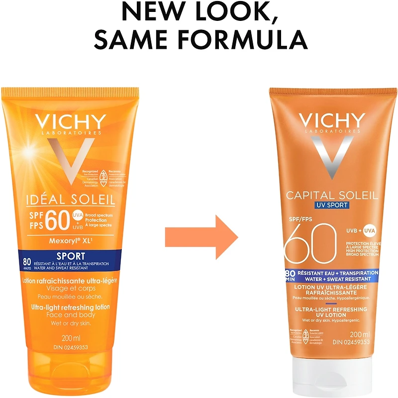 Lotion rafraîchissante ultralégère Idéal Soleil Sport FPS 60