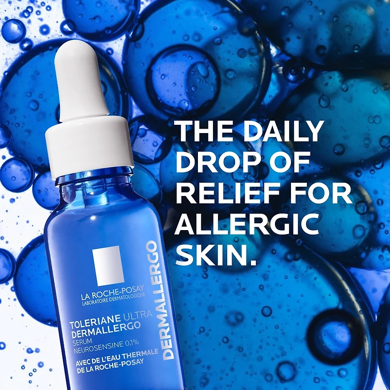 Toleriane Ultra Dermallergo Sérum Pour Visage, Soulage et Répare les Peaux Sensibles à Tendance Allergique