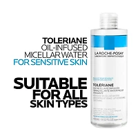 Oil-Infused Micellar Cleansing Water, Sensitive Skin and Eyes, with 10% Ultra Fine Oil, Gentle and Non-Greasy 400mL