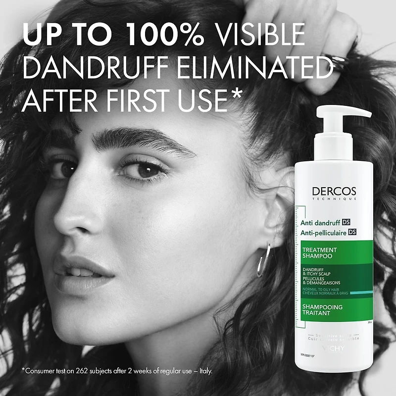 Dercos Shampooing Anti-Pelliculaire Cheveux Normaux À Gras 390 ML