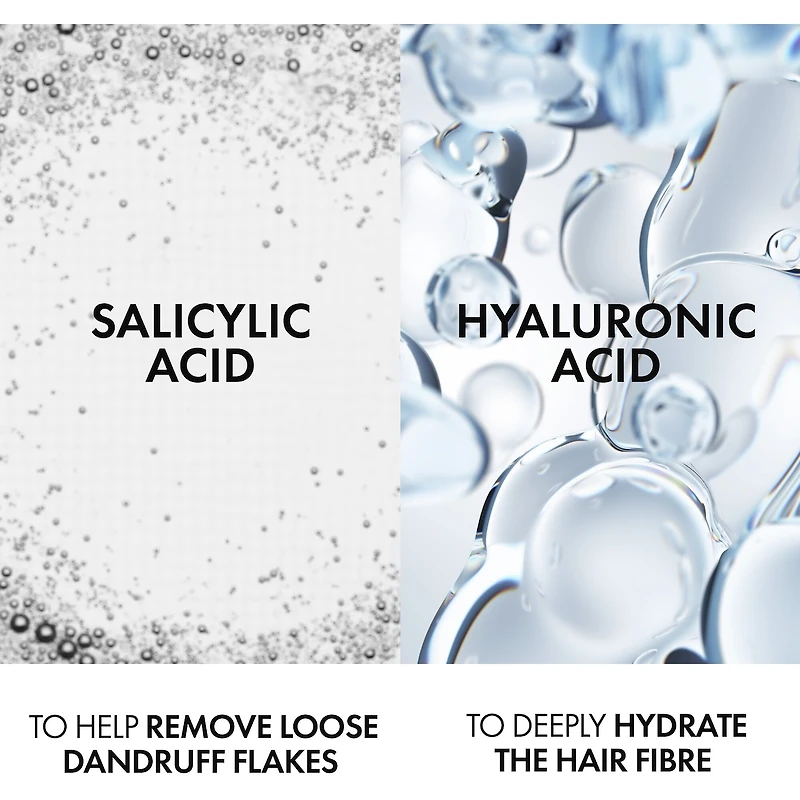 Vichy Dercos Shampooing + Revitalisant 2-en-1 à tendance pelliculaire à l’Acide Hyaluronique pour Cuir Chevelu Sensible