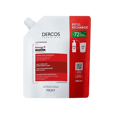 Dercos Energy+ Shampooing Fortifiant - Format Rechargeable