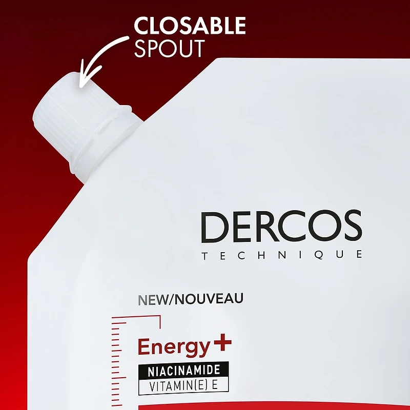 Dercos Energy+ Shampooing Fortifiant - Format Rechargeable