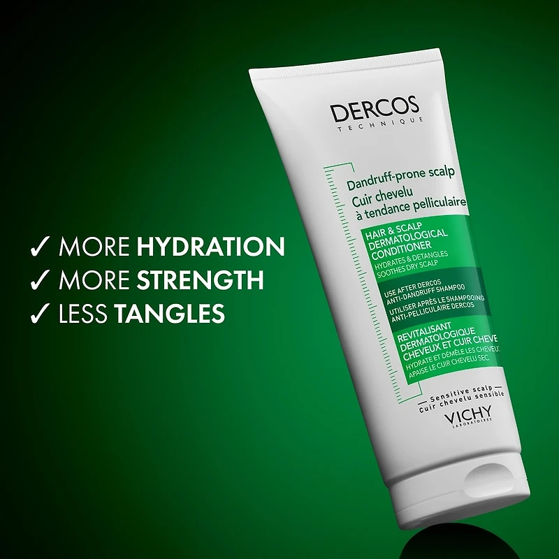 Vichy Dercos revitalisant hydratant antichute pour cuir chevelu sec et sensible