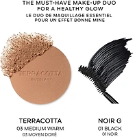 THE TERRACOTTA x NOIR G SET THE BRONZING POWDER & INTENSE VOLUME CURL MASCARA