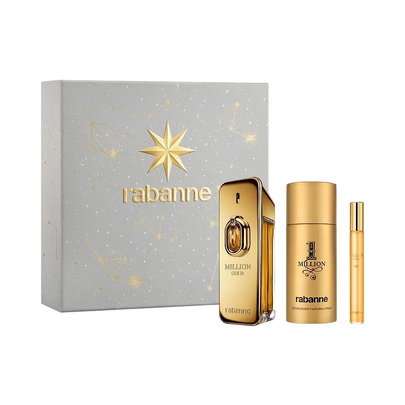 Coffret 3 pièces Million Gold Elixir parfum intense