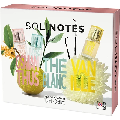 Solinotes Set 3x15ml Eau de Parfum Osmanthus Vanilla White Tea