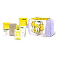 Solinotes Beauty Pouch Vanilla Eau de Parfum 50ml + Bar Soap 100g + Body Milk 200ml